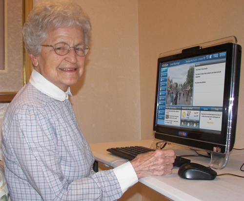 Wynnfield Resident with Telikin Computer